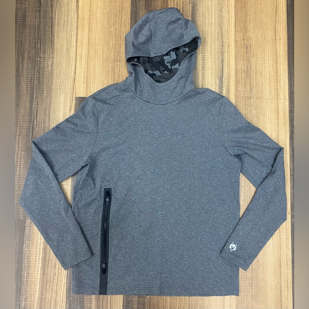 Greyson Gray Hooded Sweatshirt with Camouflage Lining